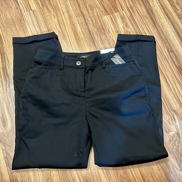 Express Stretch Straight Mid Rise Pants - Picture 4 of 9